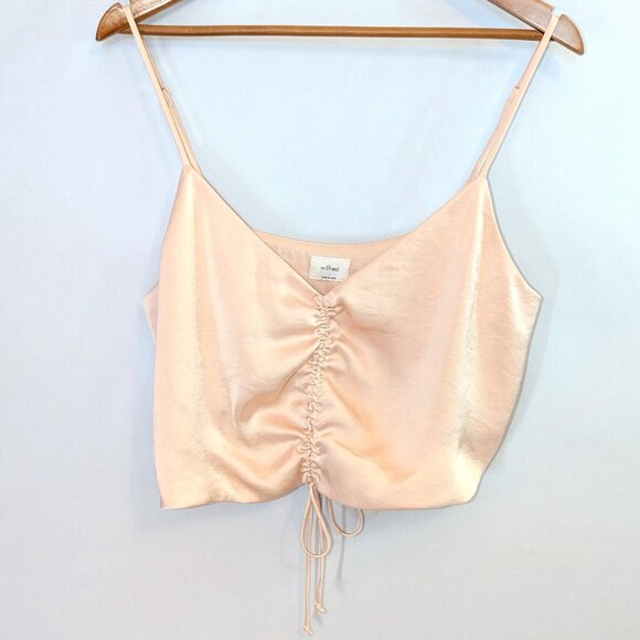 Wilfred | Aritzia Verso Camisole Satin Tank Top in Poetic Pink | Size Large - Picture 3 of 10